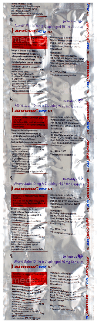 Atocor Cv 10 Capsule 10